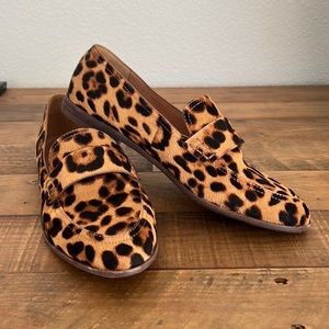Madewell Alex Loafer in Leopard Calf Hair Size 8.5